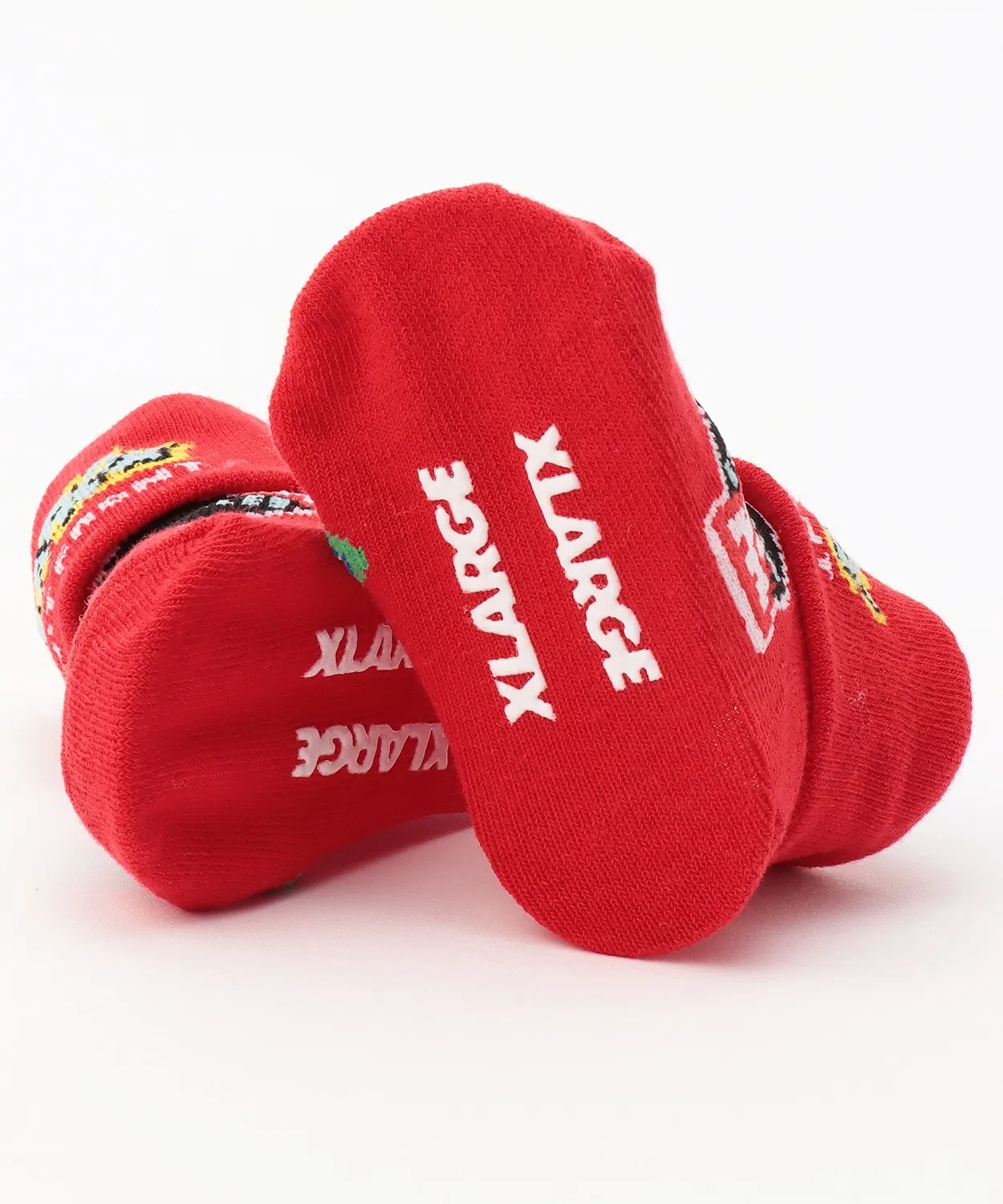 Детские носки XLARGE KIDS с отворотом и логотипом — фото 4