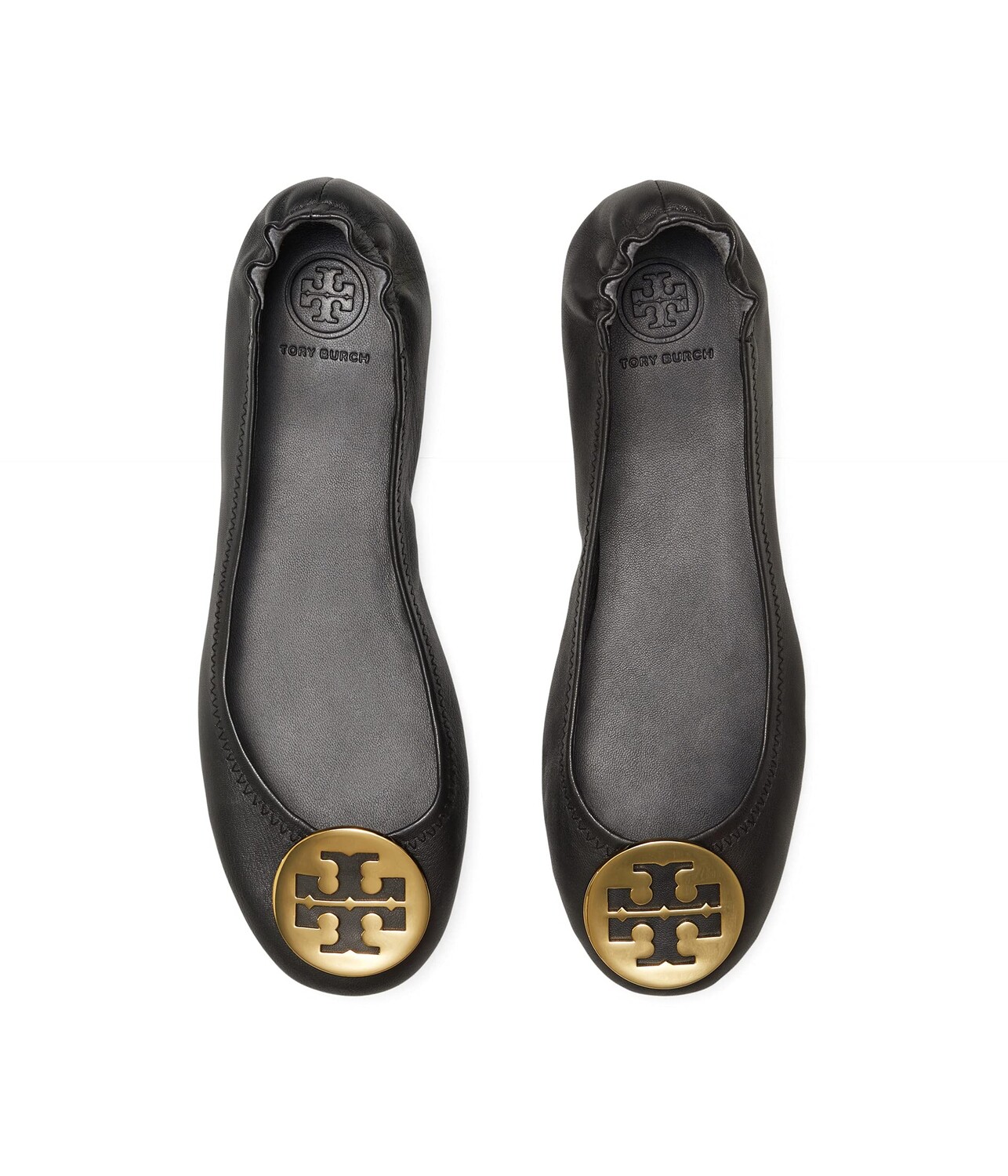Обувь на низком каблуке Tory Burch Minnie Travel Ballet w/ Metal Logo — фото 4