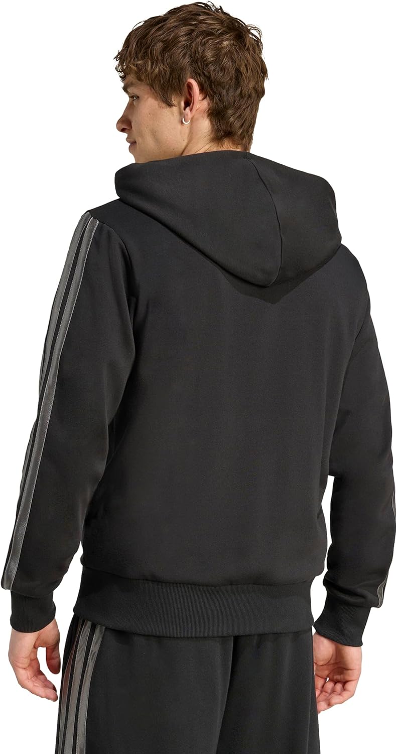 Толстовка с капюшоном Essentials HLD FZ Толстовка с капюшоном JVI19 Мужская Adidas, черный — фото 2