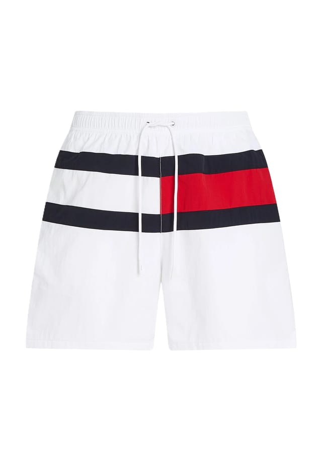 

Плавки-Шорты с эластичным поясом и шнурком Tommy Hilfiger, белый