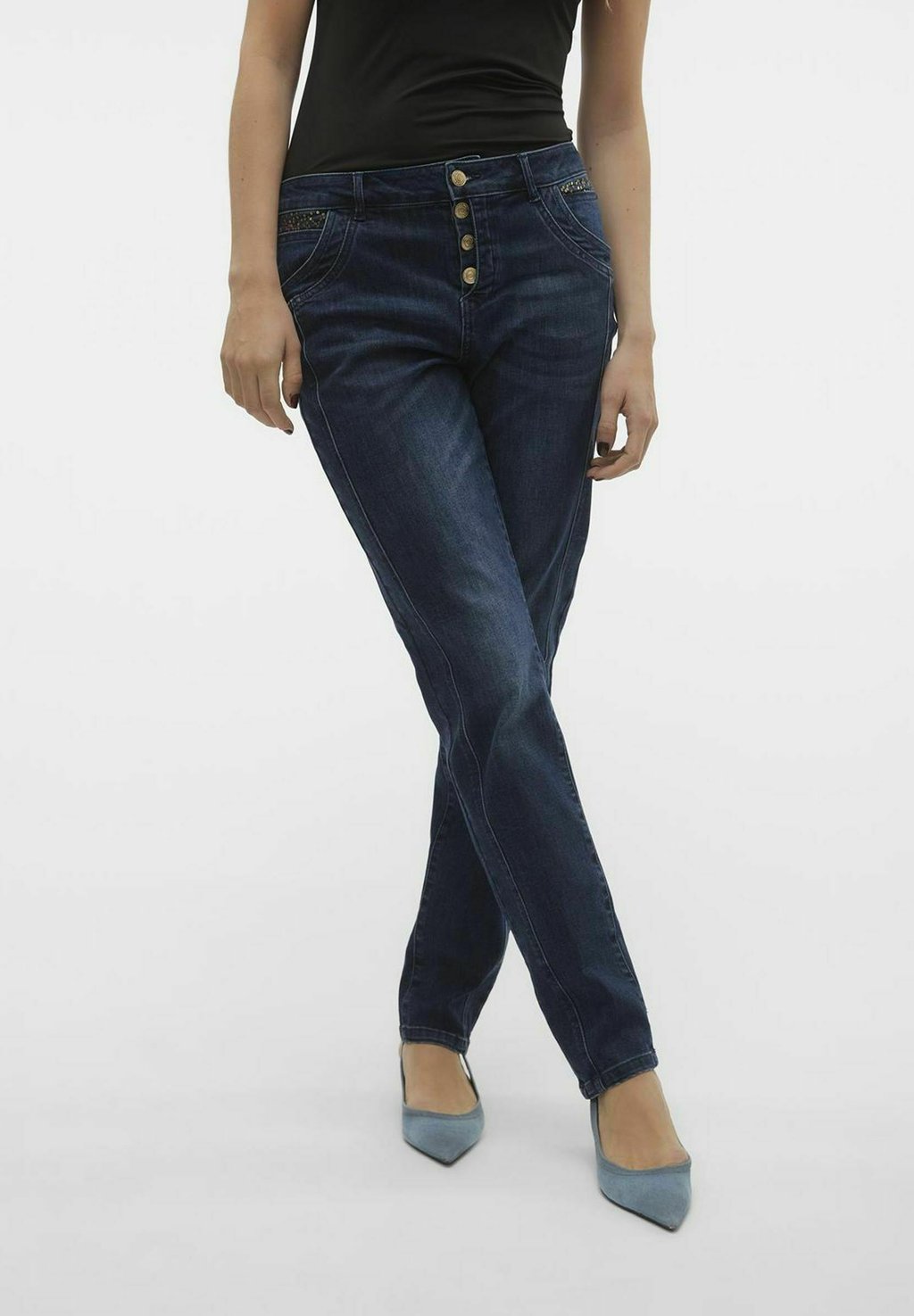 

Джинсы прямого кроя Vero Moda, цвет Medium Blue Denim
