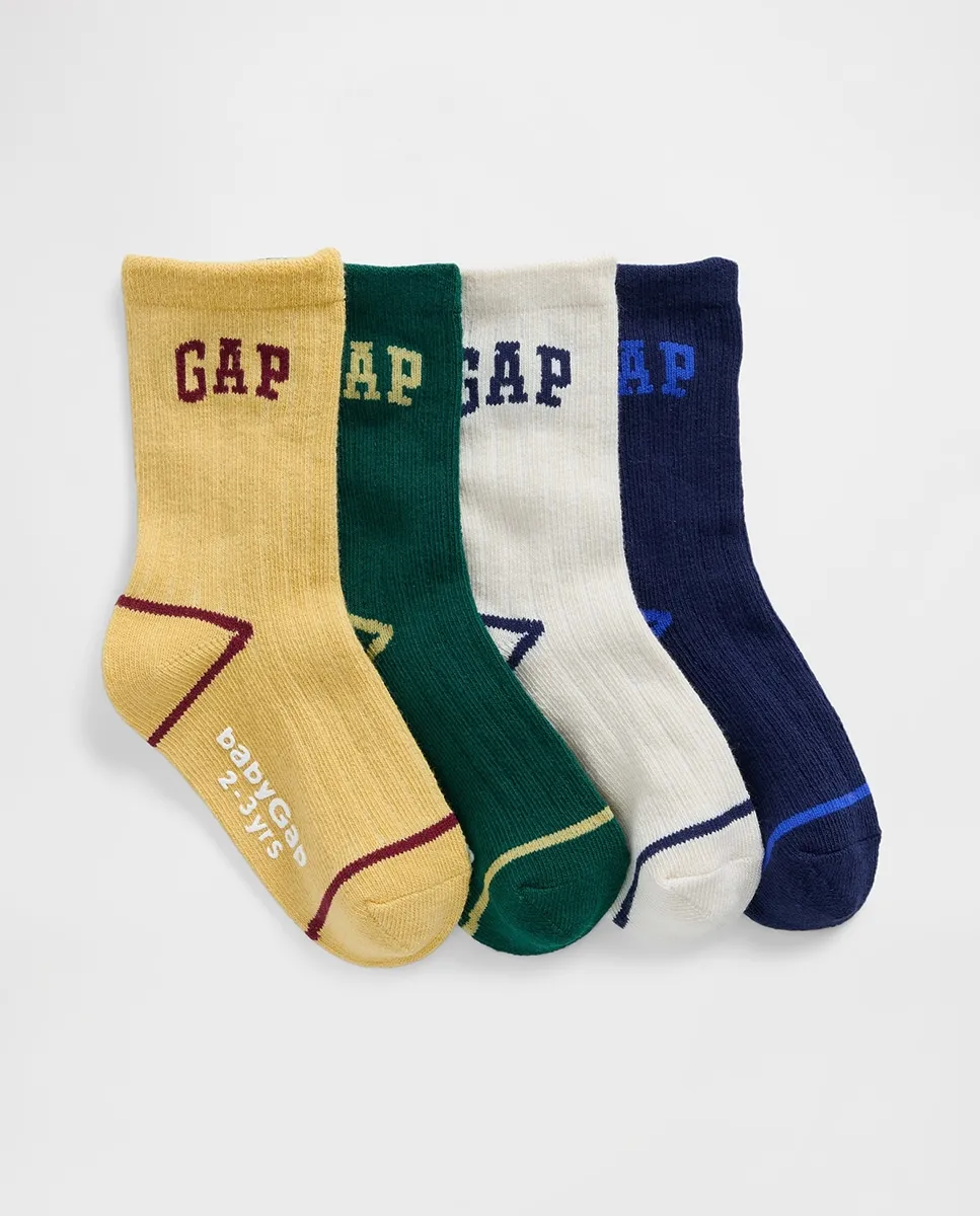 

Упакуйте детские носки с логотипом Gap, мультиколор