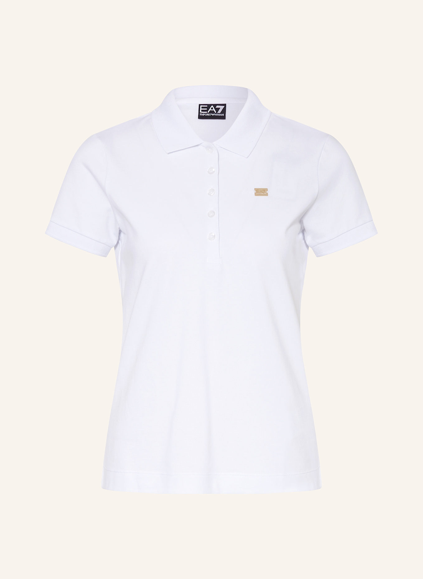 

Функциональная рубашка поло core lady Ea7 Emporio Armani, белый