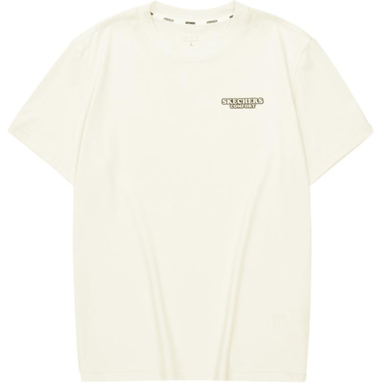 

Футболка мужская Sports Life Collection кремово-бежевая белая Skechers, Cream Beige White-00NA