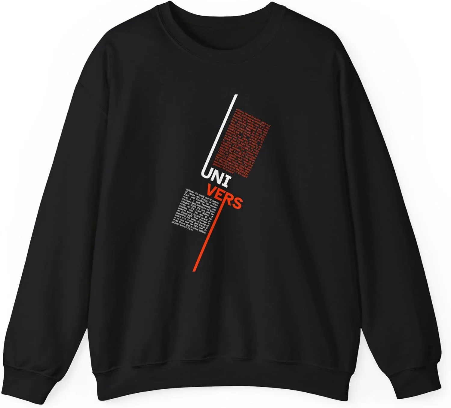 

UNI VERS свитшот, минималистичный дизайн, гендерно-нейтральный пуловер