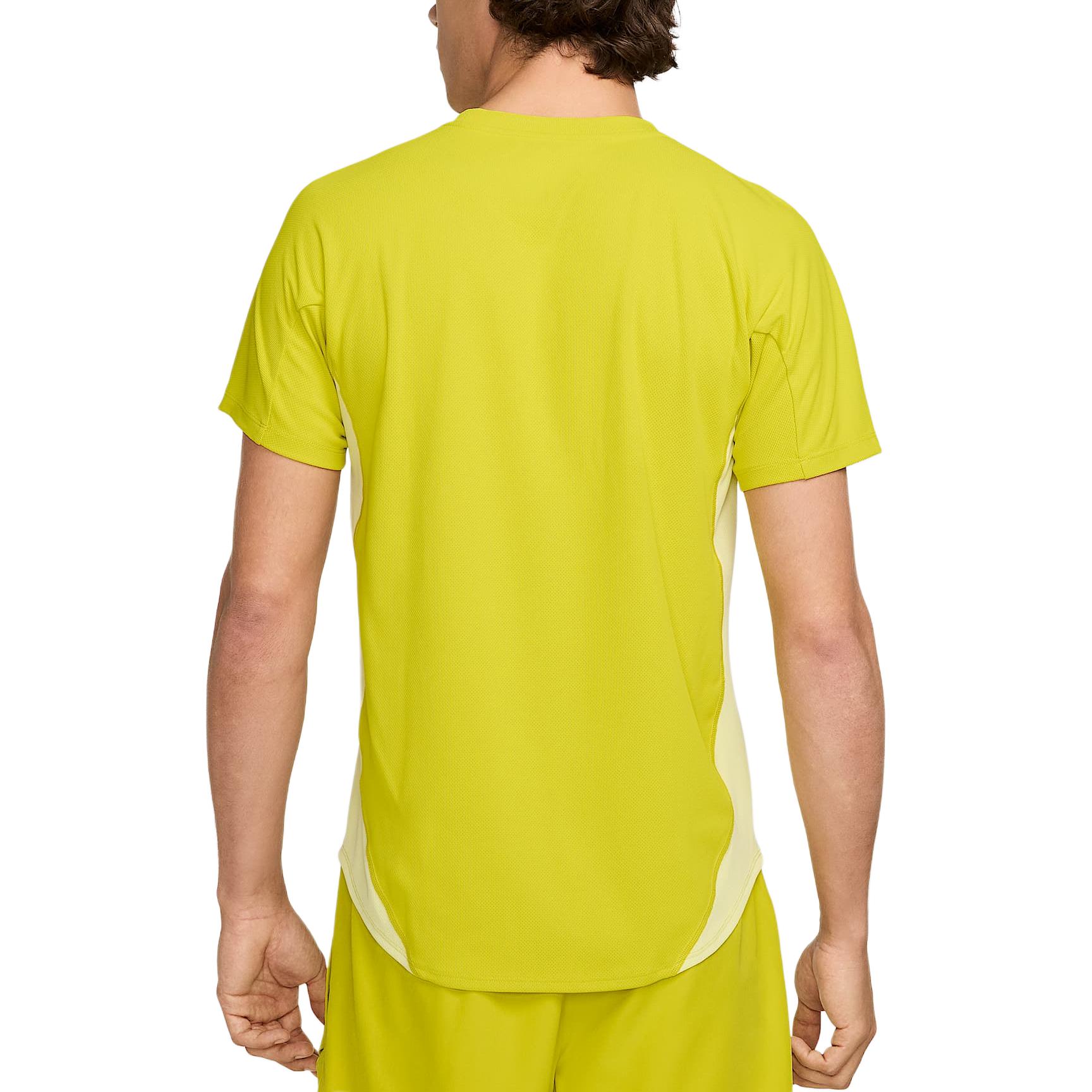 Мужская теннисная майка Court Slam Dri FIT Nike, зеленый/серый — фото 4