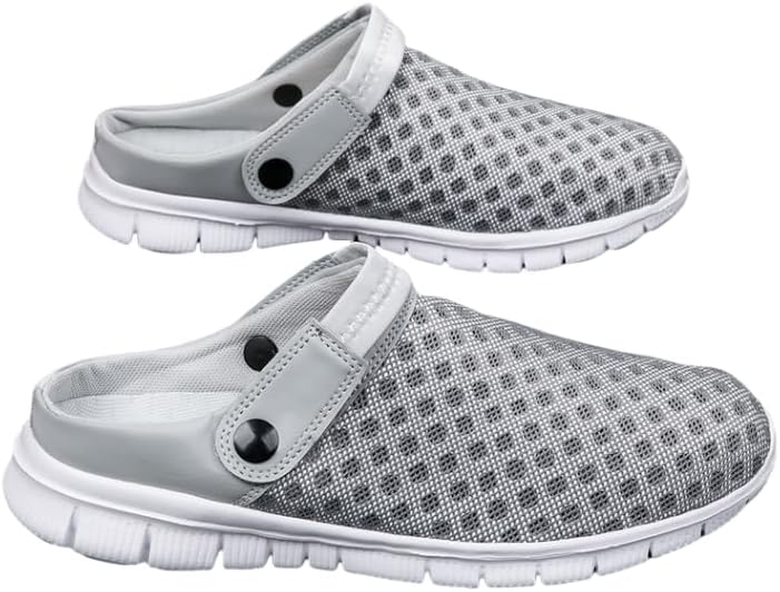 

Удобные дышащие кроссовки на шнурках для мужчин и женщин, однотонные, с сеткой и вентиляционными канавками, повседневные и прочные тапочки для активного отдыха на улице для мужчин Hhhchpm, серый