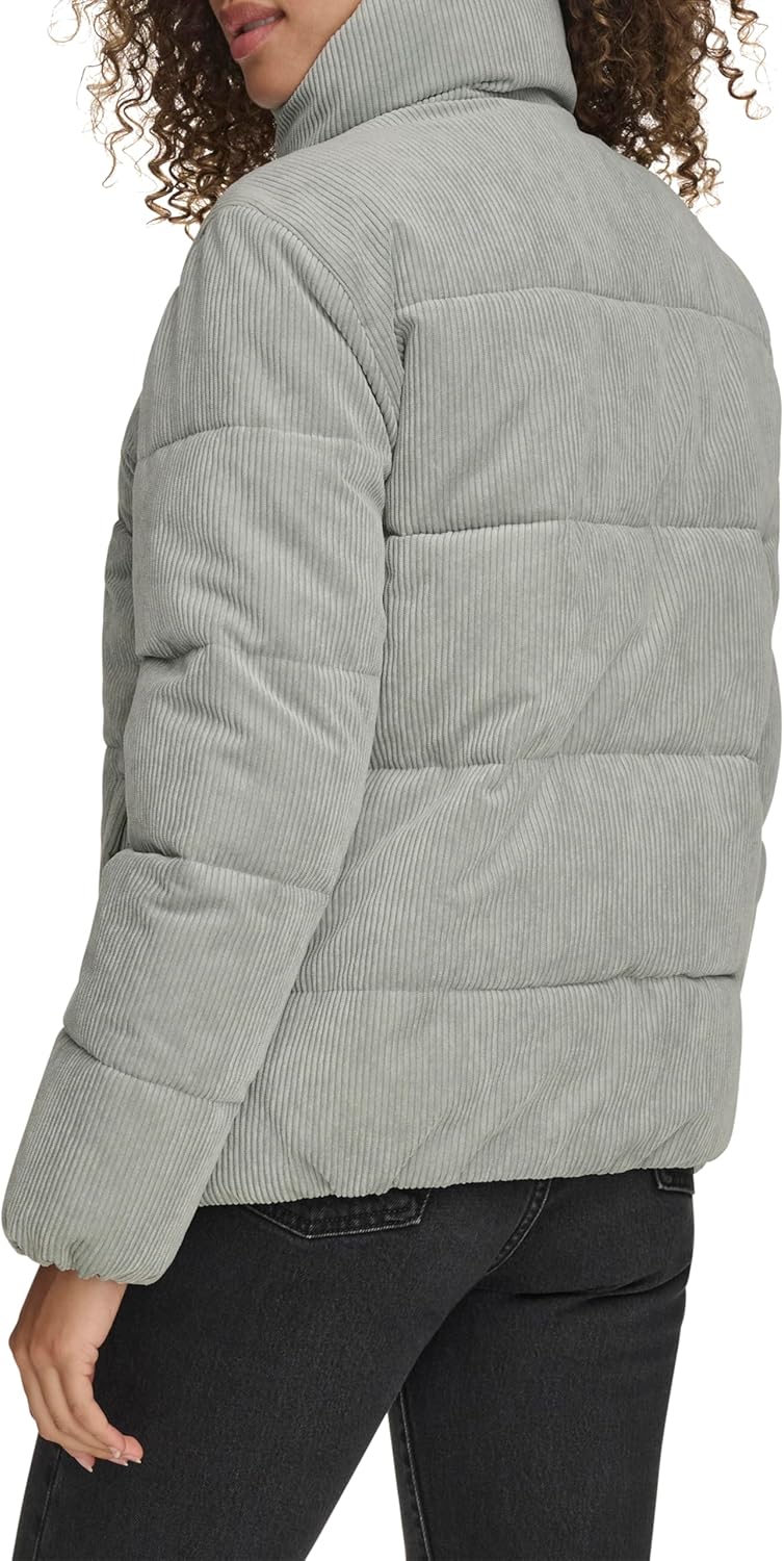 Женская вельветовая куртка-пуховик Levi's Zoe (стандартные и большие размеры), New Mint Corduroy — фото 4