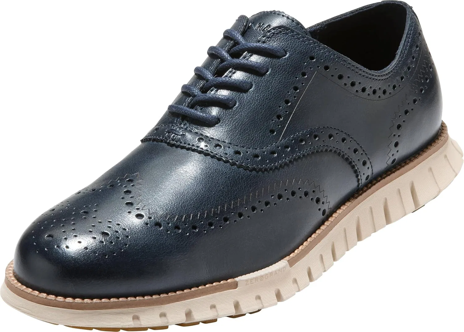 Туфли Cole HAAN2. Zerogrand Wing - 2nd Zerogrand Wing (2nd Zerogrand Laser Wing) for Men, Navy Blazer Natural Ivory