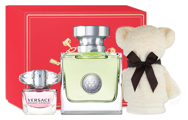 Heartbeat Women's Perfume Gift Box Set Shower Gel+Moisturizing Lotion Eau De Toilette Floral Scent VERSACE, heartbeat women's perfume 50ml+sample 1ml+diamond shower gel 25ml+diamond body lotion 25ml — фото 4