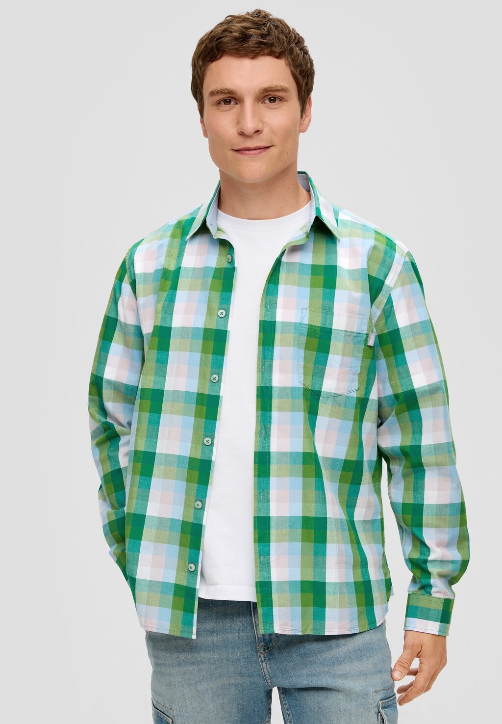 

Рубашка REGULAR LANGARM s.Oliver, цвет bambusgrün