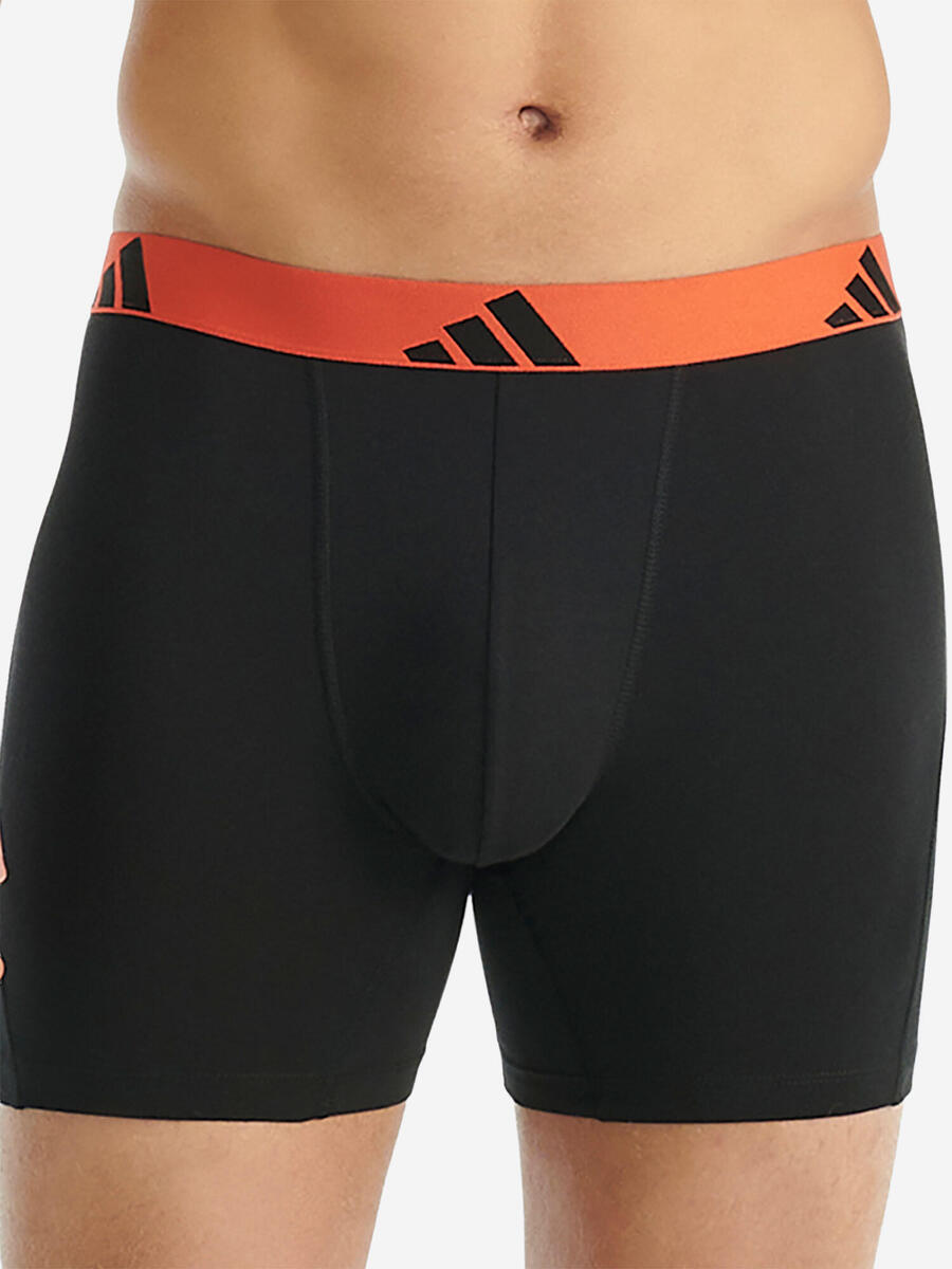 ADIDAS Классические мужские боксёрские шорты-боксёры - Active Flex Cotton, чёрные — фото 2