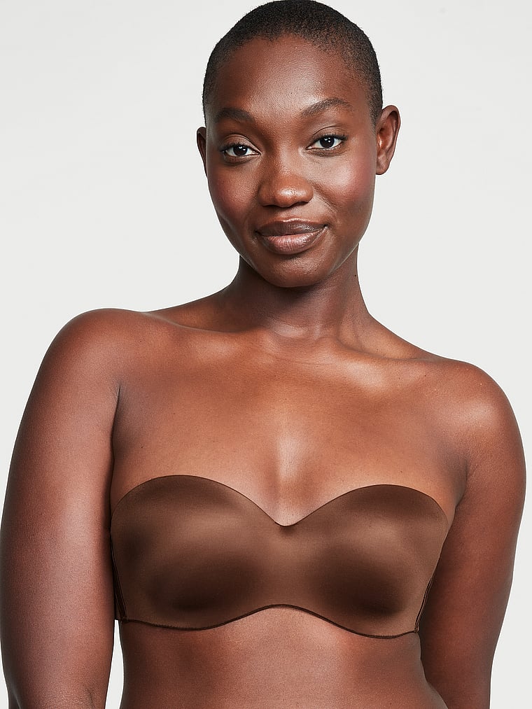 Гладкий бюстгальтер без бретелек на легкой подкладке Victoria'S Secret Bare, ganache — фото 3