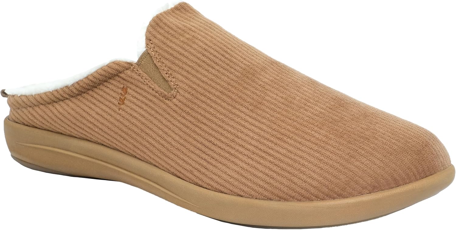 

Мужские тапочки REVITALIGN Dundee из вельвета, коричневый