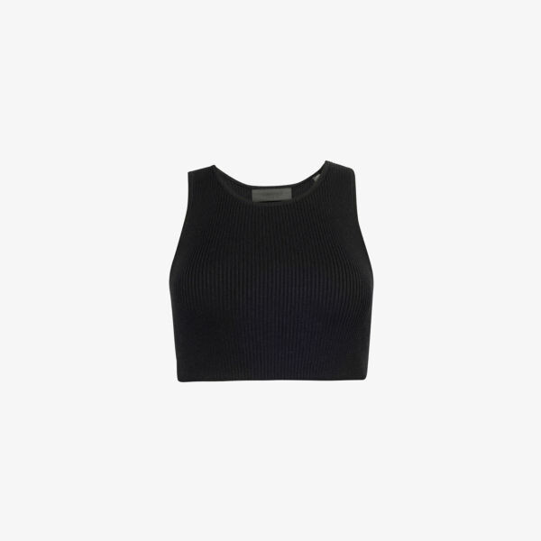 

Укороченная майка из трикотажного ребра Fear Of God Essentials, черный