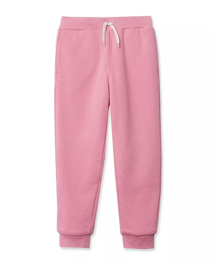 

Детские утепленные спортивные штаны с высоким ворсом Lands' End, розовый