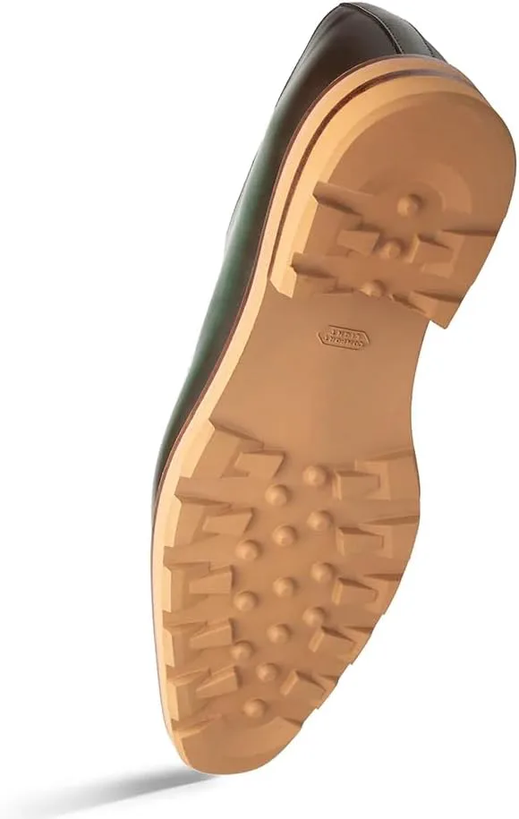Mezlan Lug Sole Medallion Derby - мужские дерби из телячьей кожи с ручной окраской, с медальоном на носке и прочной резиновой подошвой - ручная работа в Испании — фото 2