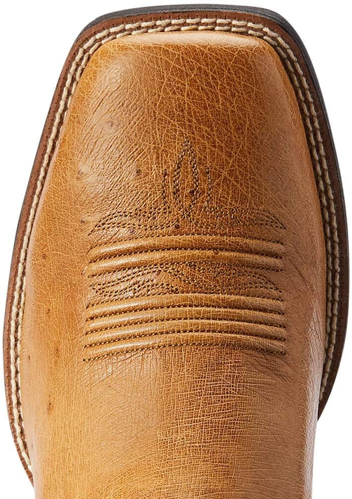 Мужские западные ковбойские сапоги Ariat Relentless Elite, Antique Saddle Sq Ostrich — фото 3