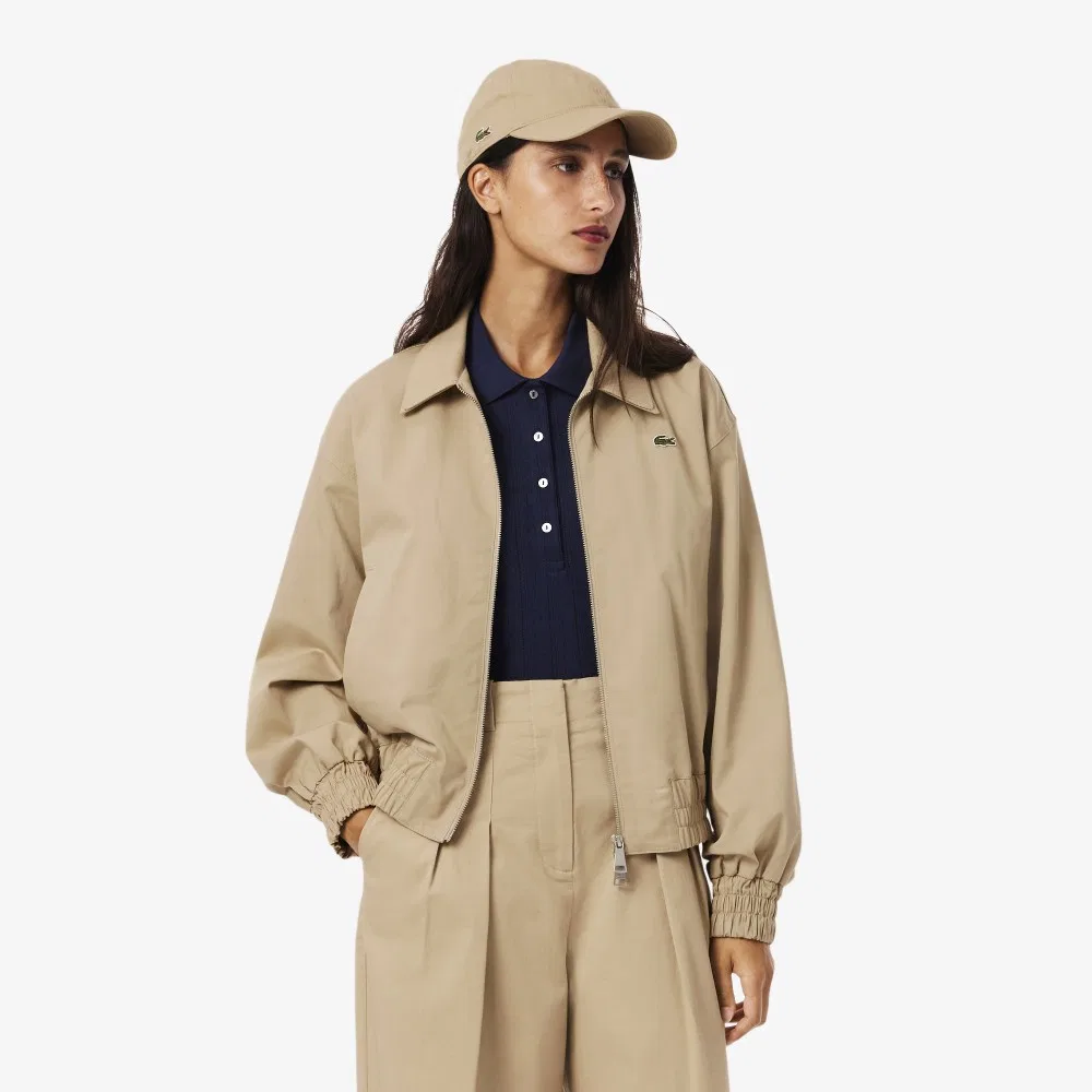 Женский жакет Lacoste, свободного кроя, бежевый