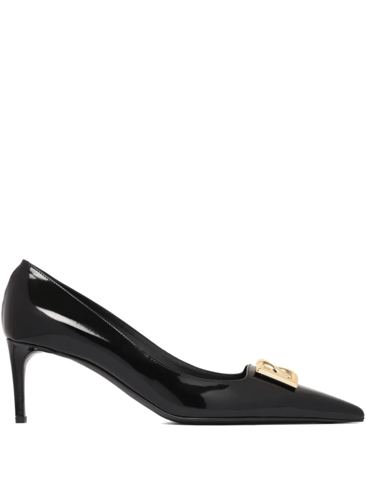 Туфли-лодочки Dolce & Gabbana 90 мм с логотипом, черный