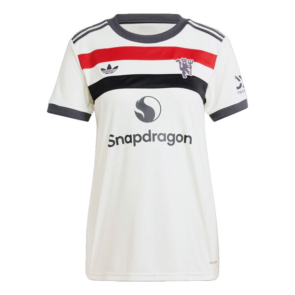 

Футболка manchester united 24 25 третья футболка Adidas, белый