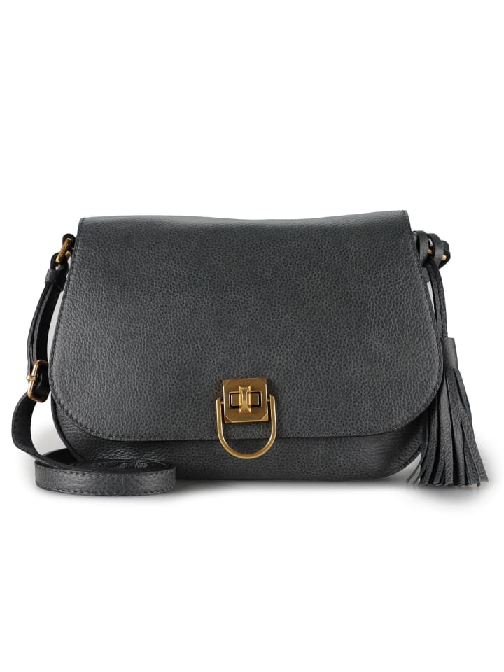 

Сумка через плечо из ситцевой кожи, 25 см, черного цвета PICARD