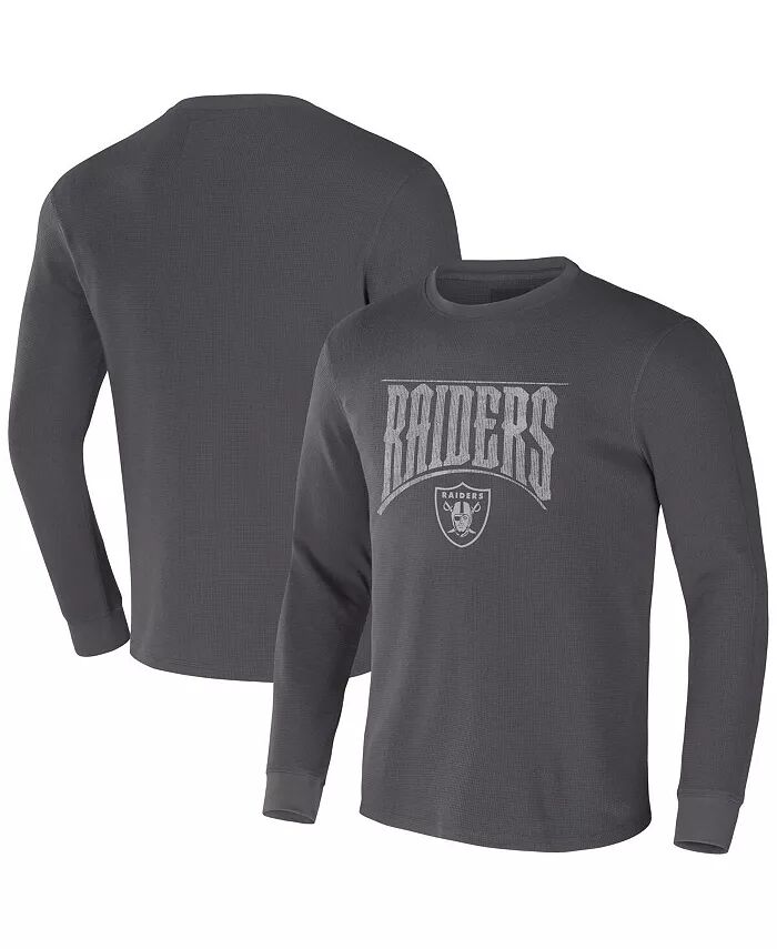 

Мужская коллекция NFL x Darius Rucker от Charcoal Las Vegas Raiders термофутболка с длинным рукавом Fanatics