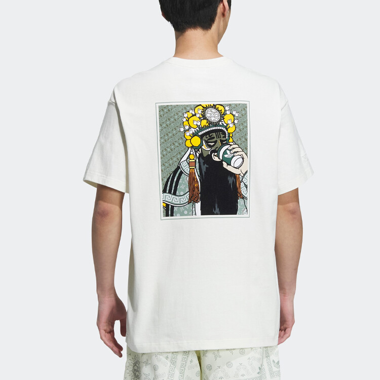 Футболка TOC мужская, белая Adidas Originals, цвет Jade White — фото 3