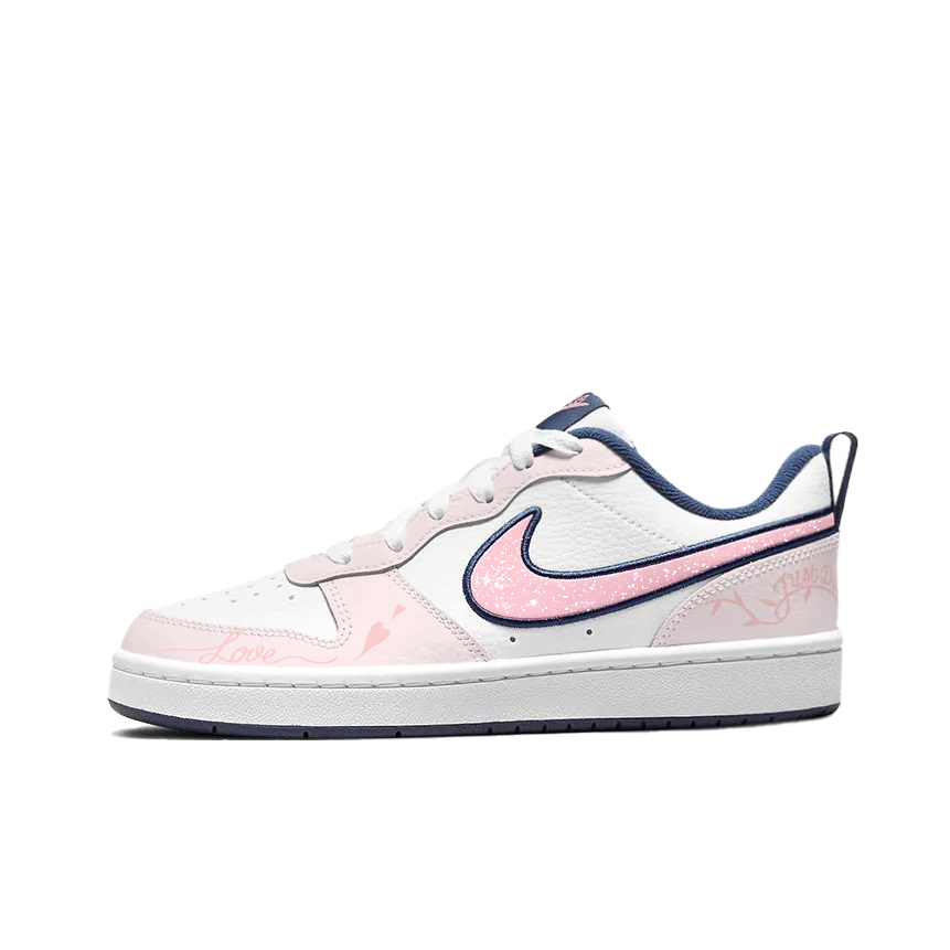 

Детские скейтерские кеды Court Borough Nike, белый/синий/розовый