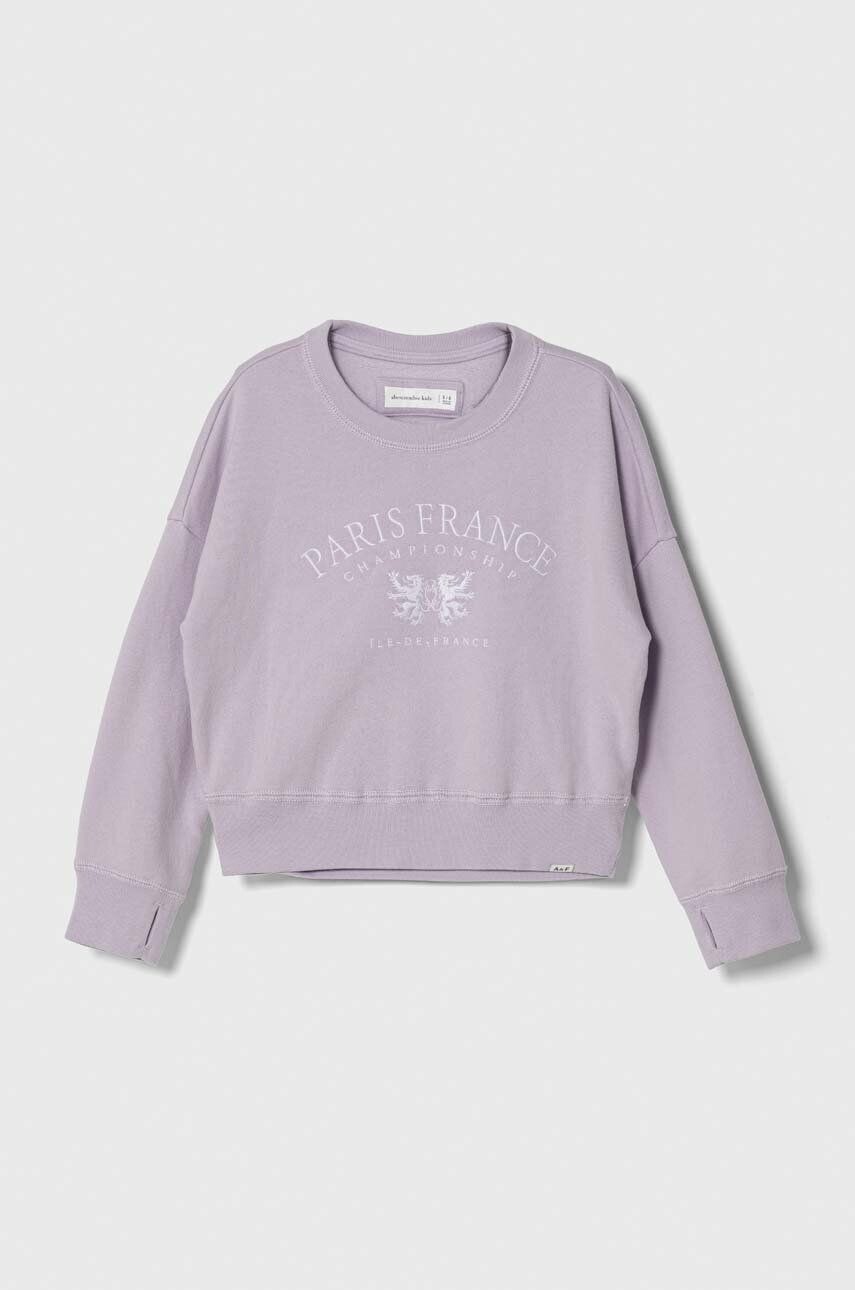 

Детская толстовка Abercrombie & Fitch, фиолетовый