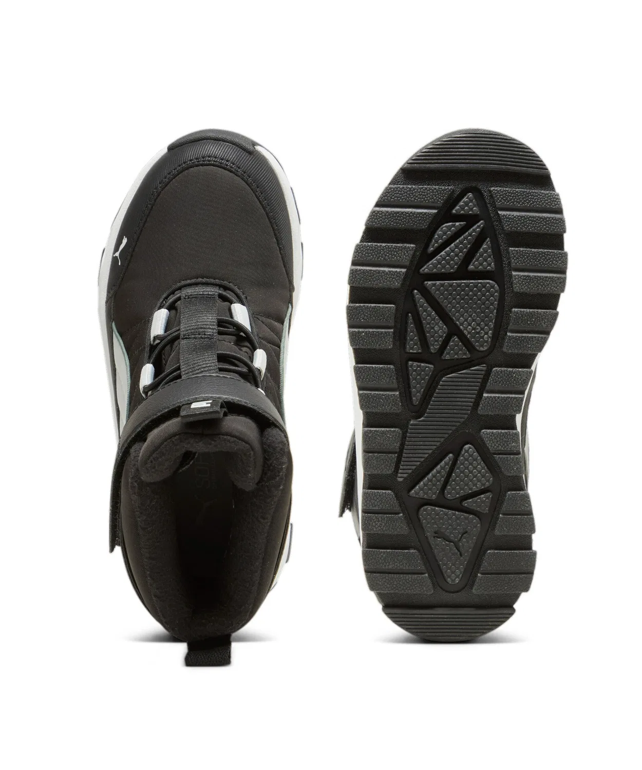 Ботинки детские Puma Evolve Puretex, 17-21 см, чёрный-серый — фото 4