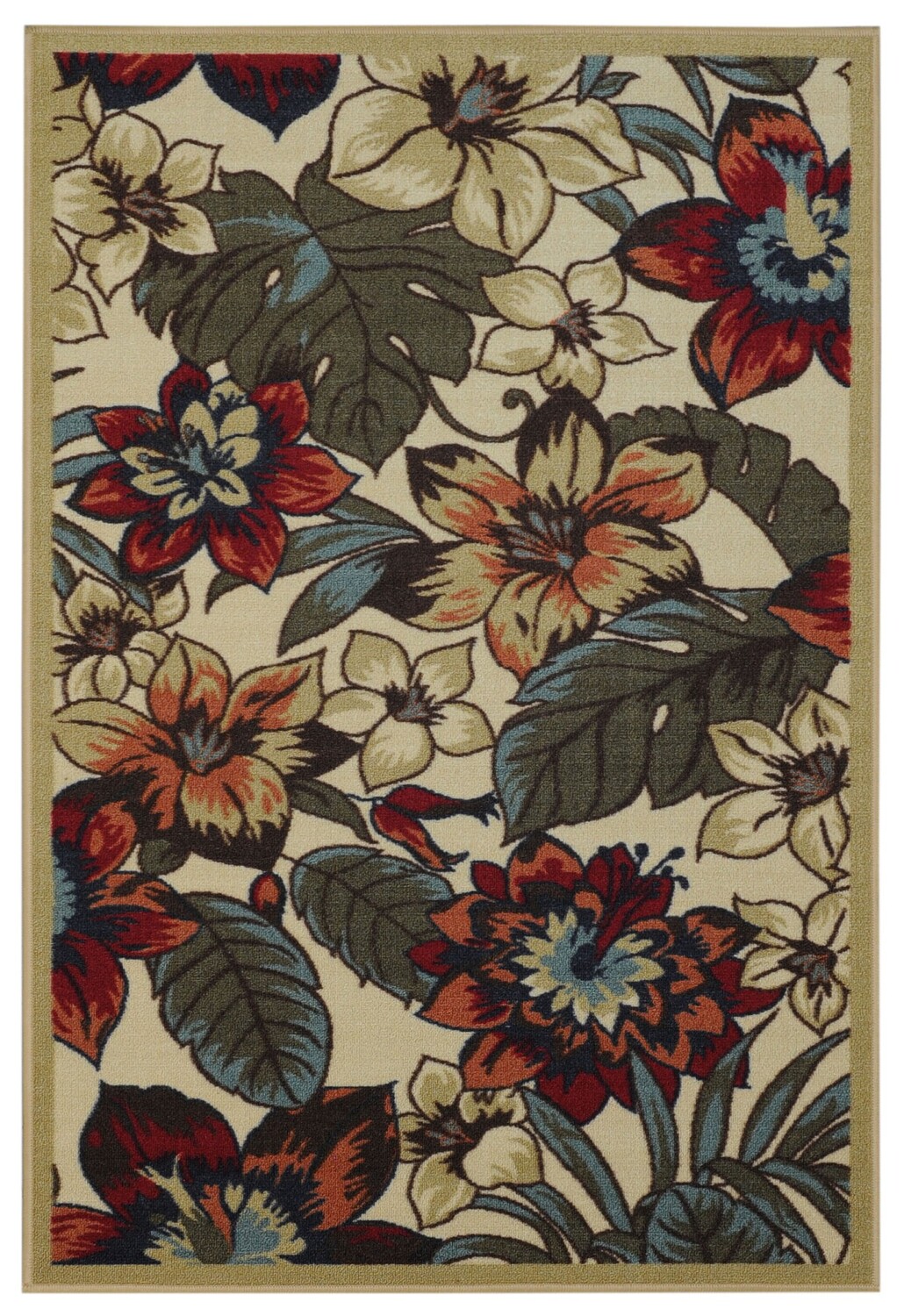 

Коврик с цветочным принтом Maxy Home Hamam Collection