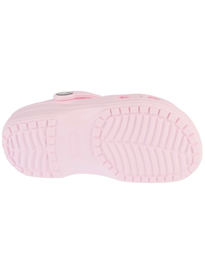 Детские классические сабо Crocs розового цвета — фото 4