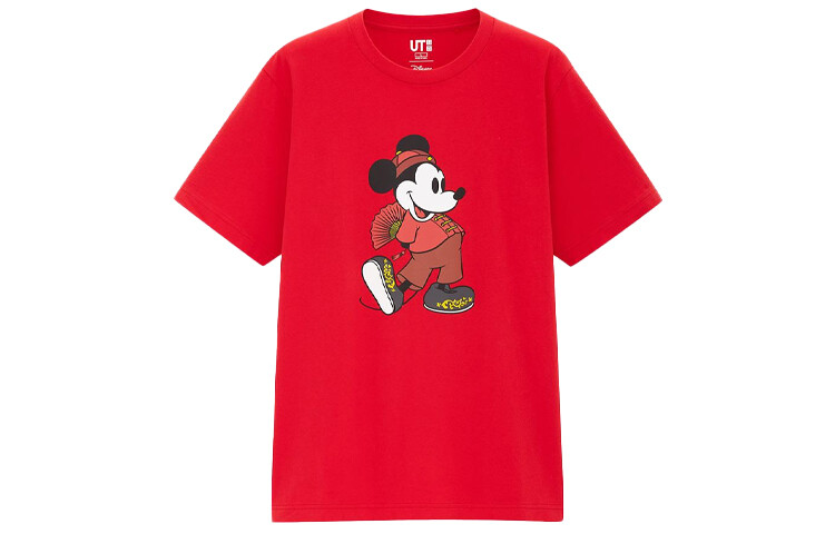 

Футболка Disney X Disney Co-brand унисекс красная Uniqlo, красный