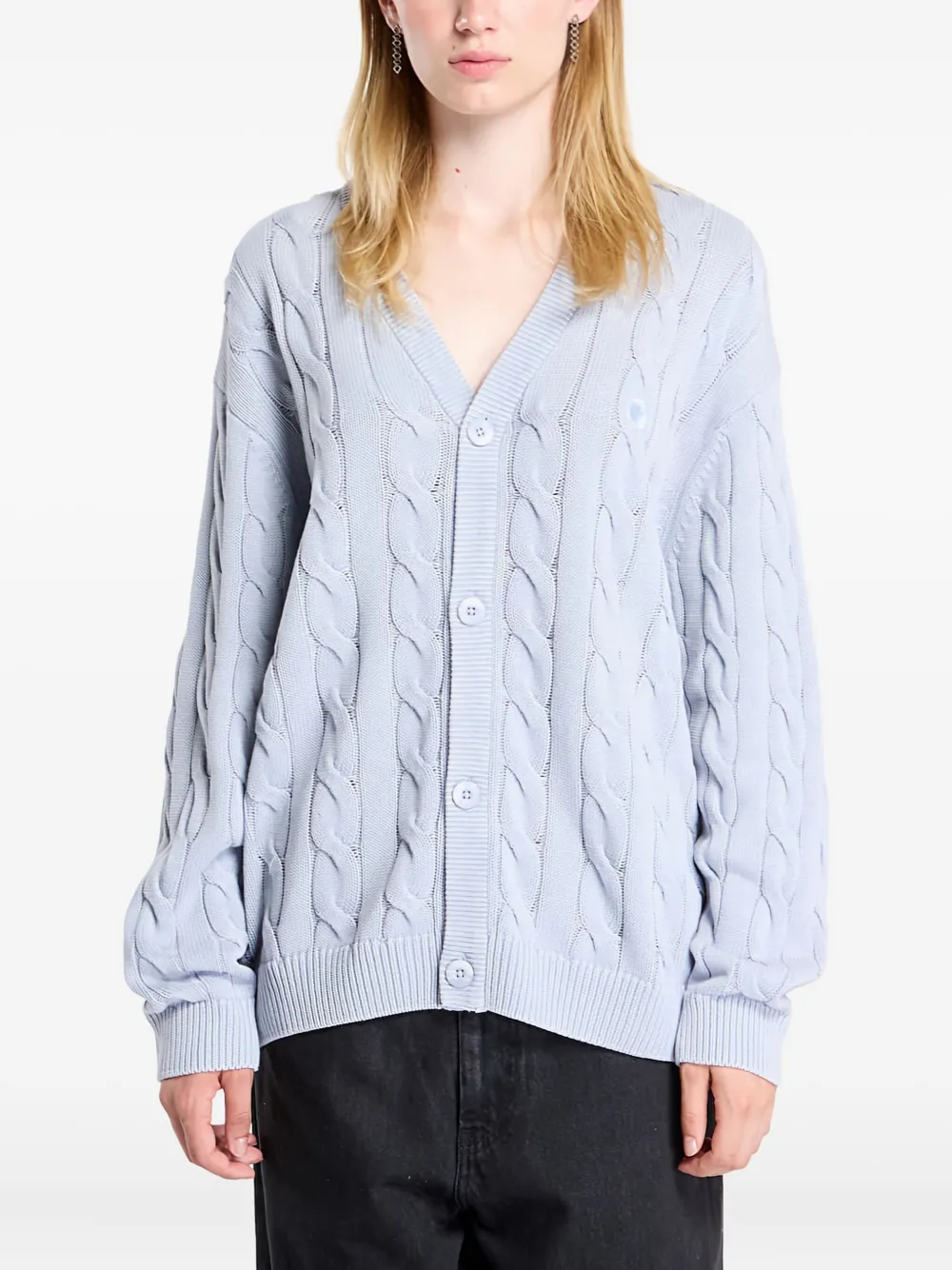 

Кардиган с косой вязкой CARHARTT WIP, синий