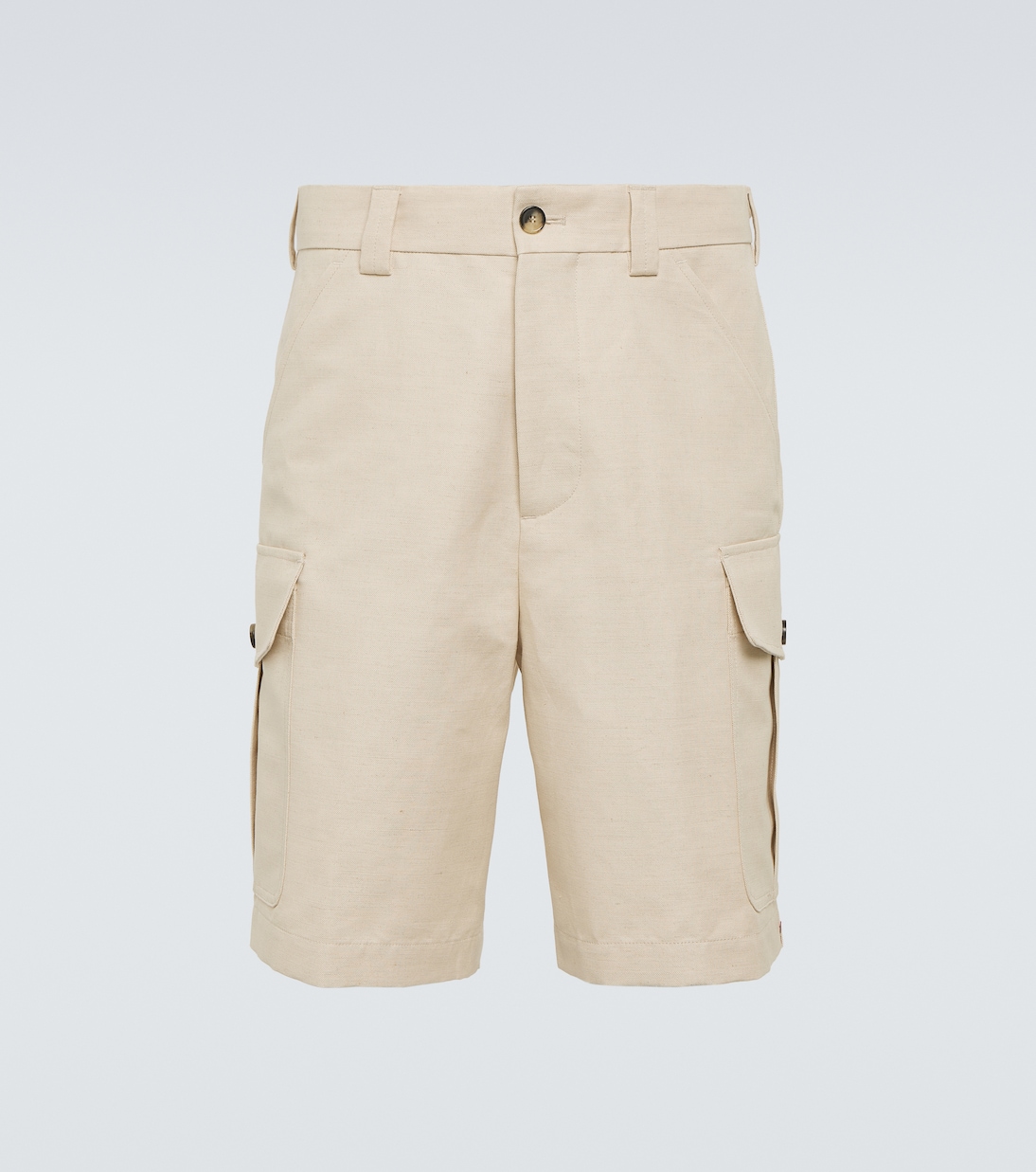 

Бицен хлопковые и льняные карго-шорты Loro Piana, Shoga Beige