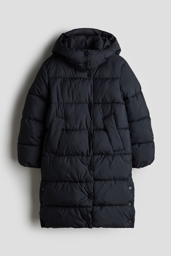 

Длинный пуховик H&M, черный