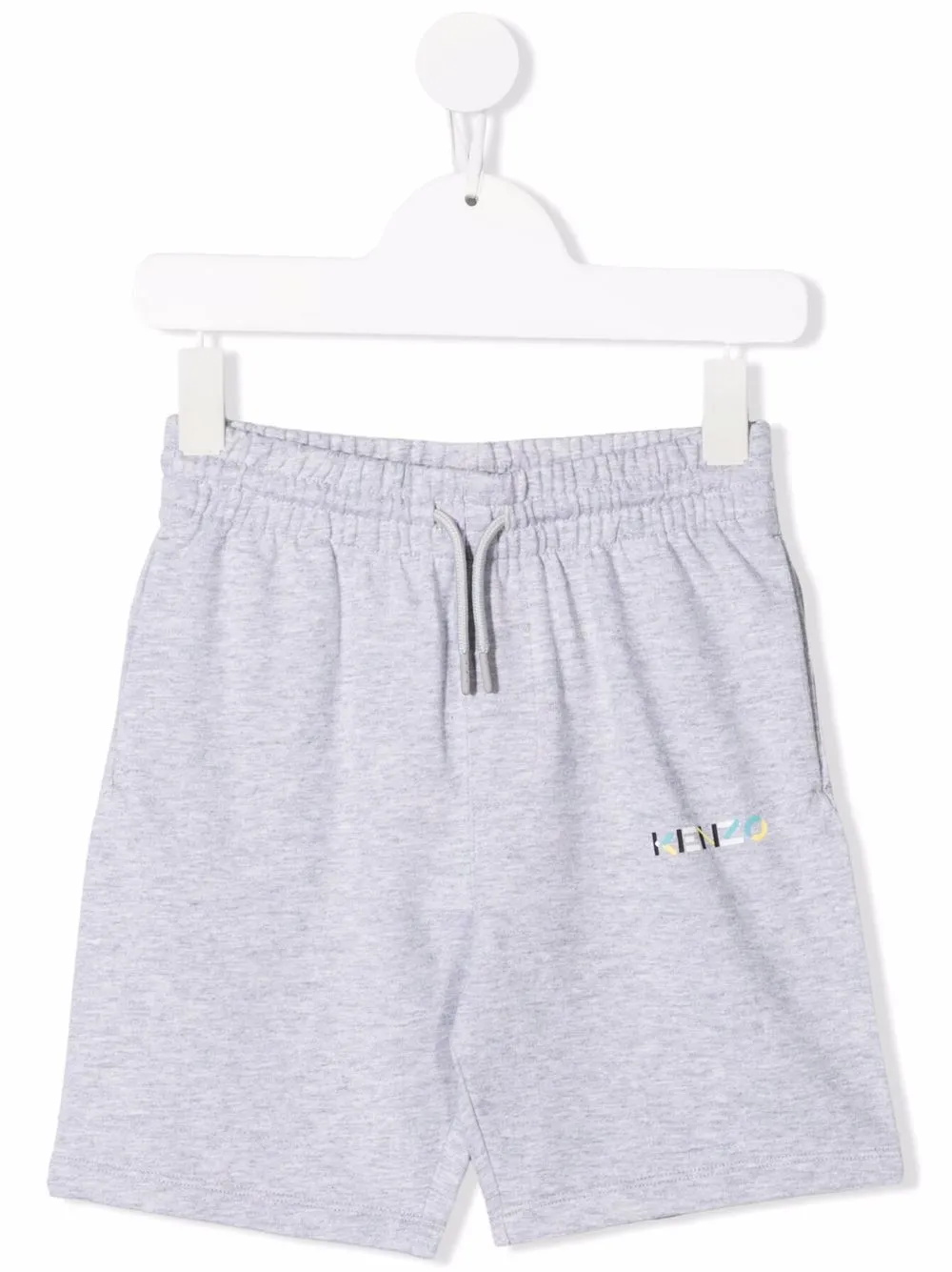 

Шорты из джерси с логотипом Kenzo Kids, серый