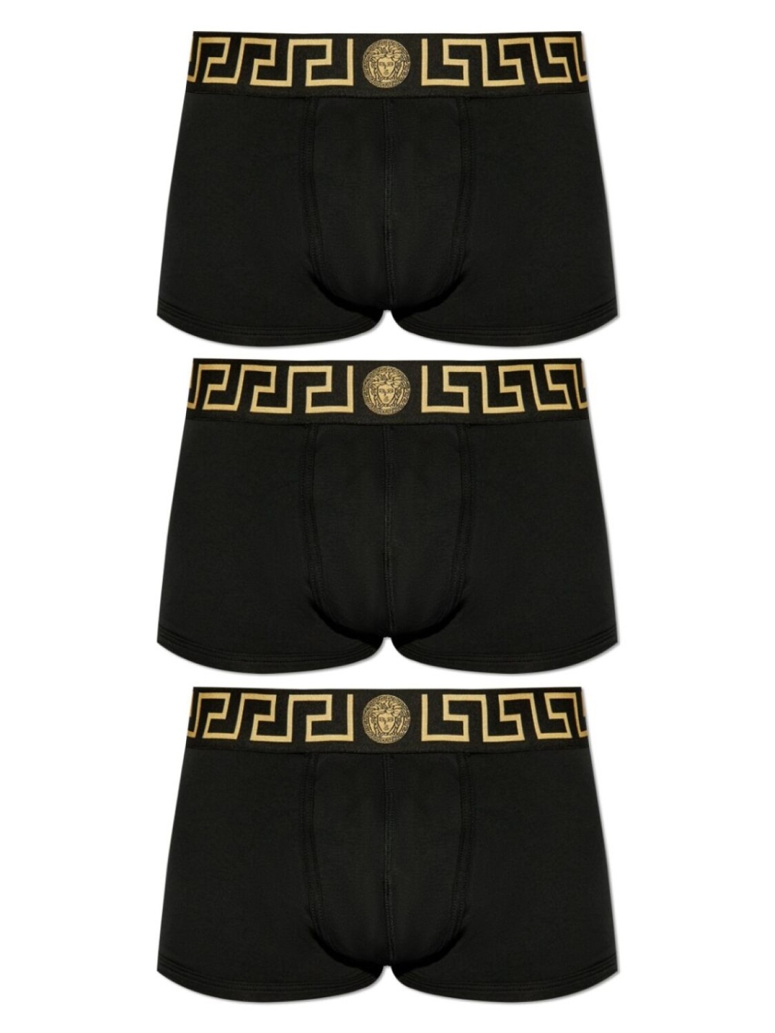 

Versace комплект из трех боксеров с узором Greca, черный