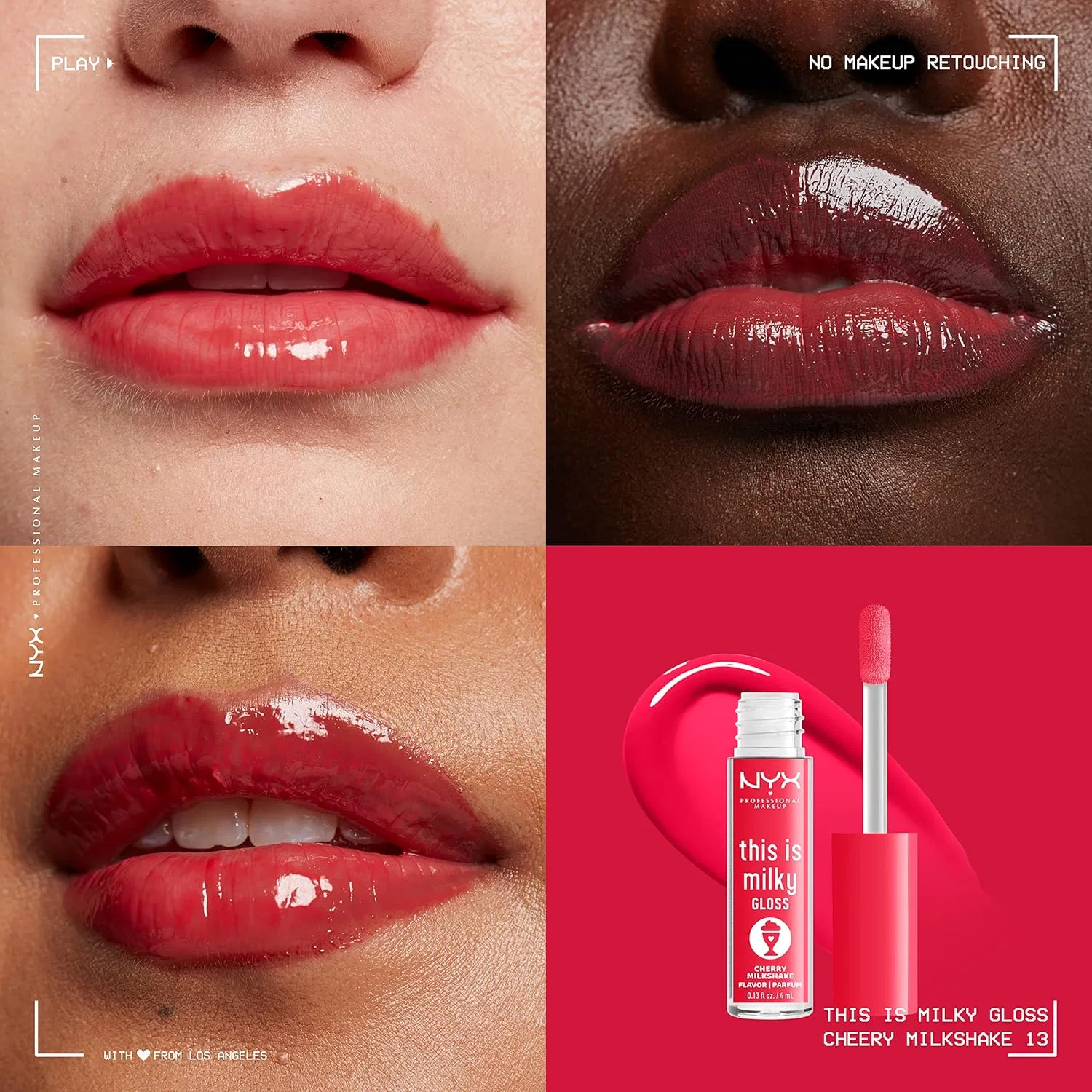 Блеск для губ NYX Professional Makeup This Is Milky Gloss Cherry Milkshake 0.13 Fl Oz — фото 3