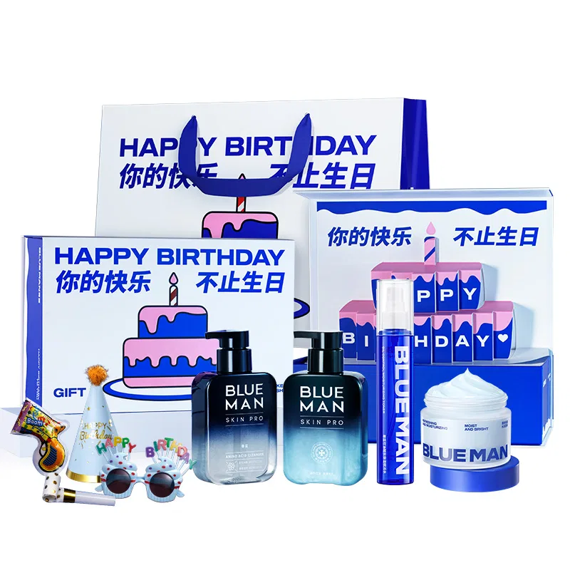 Набор для ухода за кожей BLUE MAN Wishing Gift Box с увлажнением и контролем жирности — фото 2