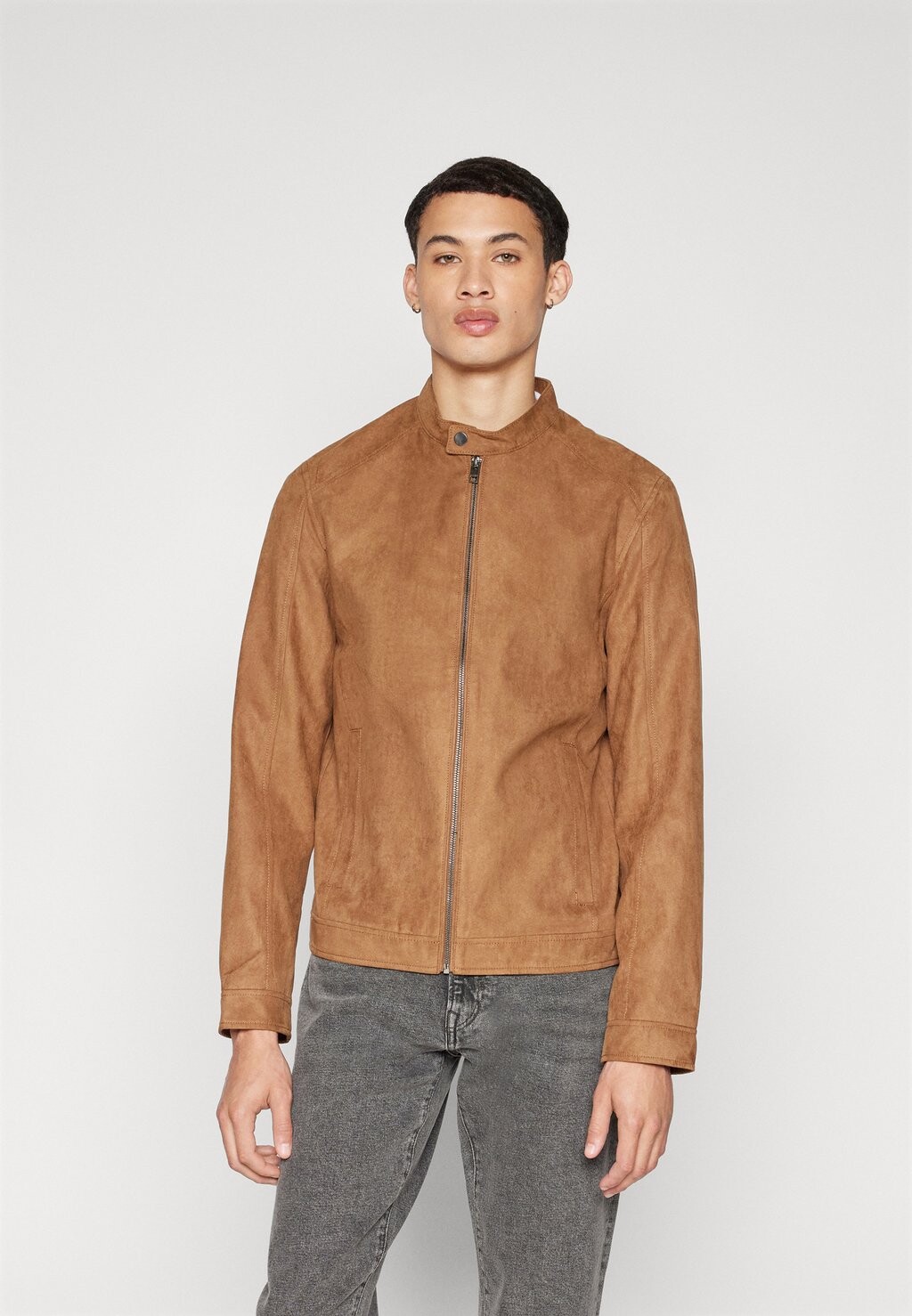 

Куртка из искусственной кожи JJEDYLAN CLEAN JACKET Jack & Jones, цвет Cognac