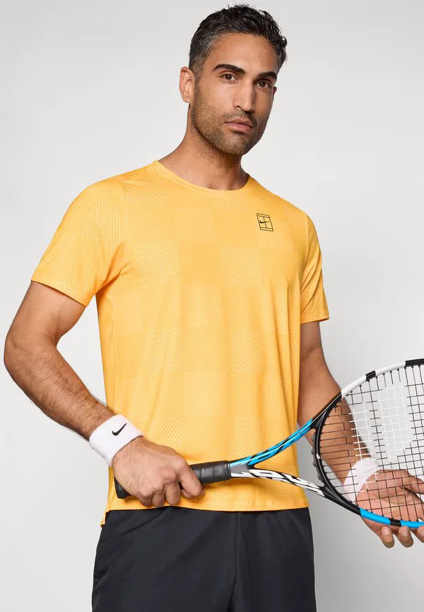 Спортивная футболка nikecourt advantage с принтом на верхней части Nike Performance, Laser Orange/Black — фото 4