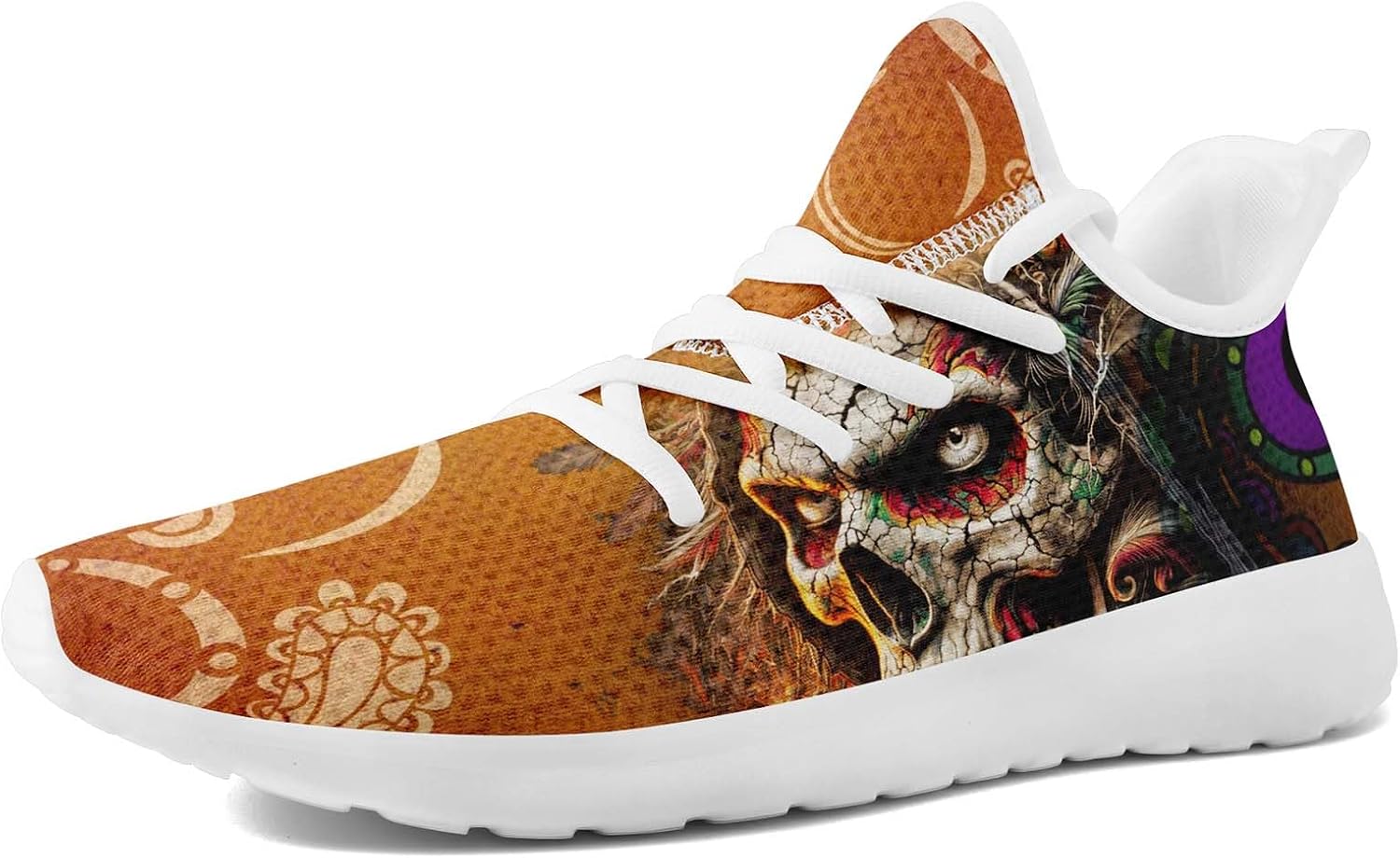 

Мужские кроссовки Dragon - легкие беговые туфли, панк-рок стиль, уличная обувь, дышащие спортивные, для тренажерного зала, повседневной носки и прогулок Coolcustomize, белый