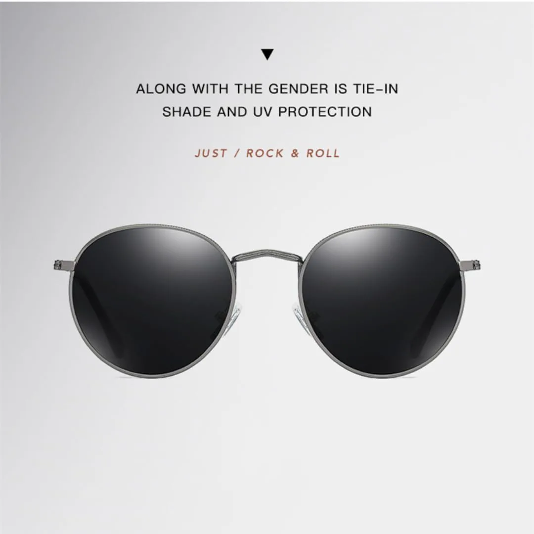 

Классические женские круглые солнцезащитные очки в стиле ретро для мужчин, очки с пленочным покрытием Ocean Film, защита от УФ-излучения UV400 TVTBBVV, 16