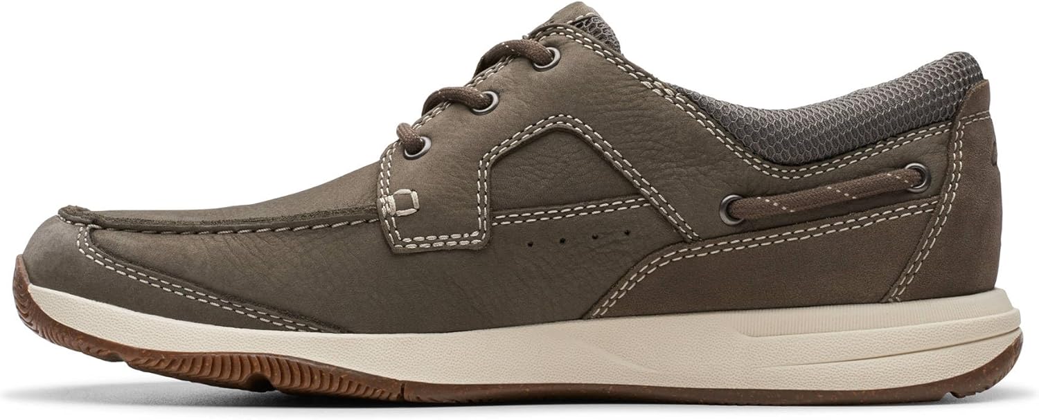 Мужские ботинки с шнуровкой Clarks Sailview, Taupe Nubuck — фото 2