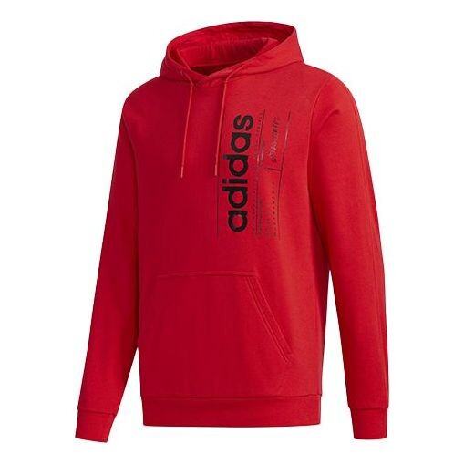 

Толстовка men's casual sports pullover red Adidas, красный