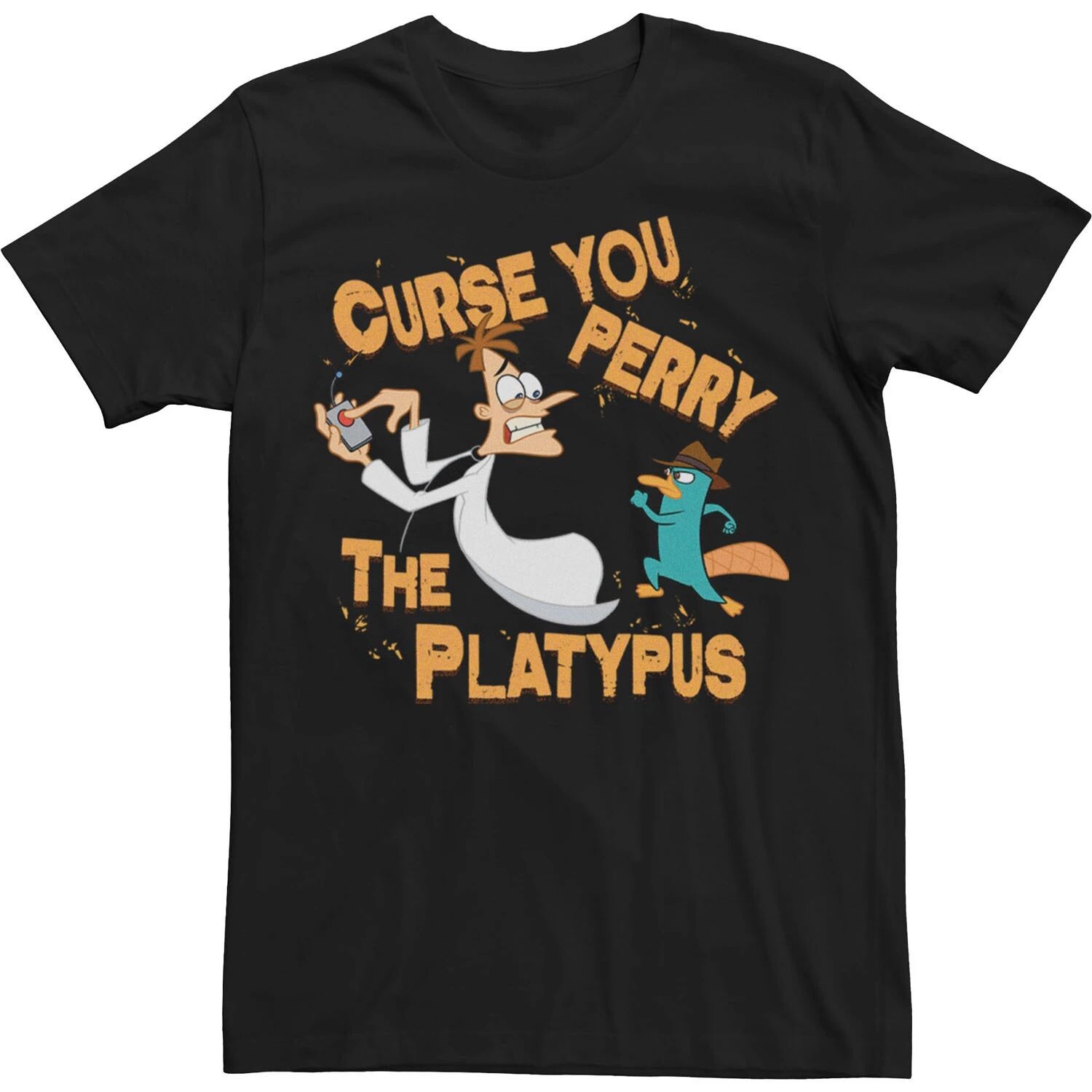 

Мужская футболка Disney Phineas And Ferb Curse You Licensed Character