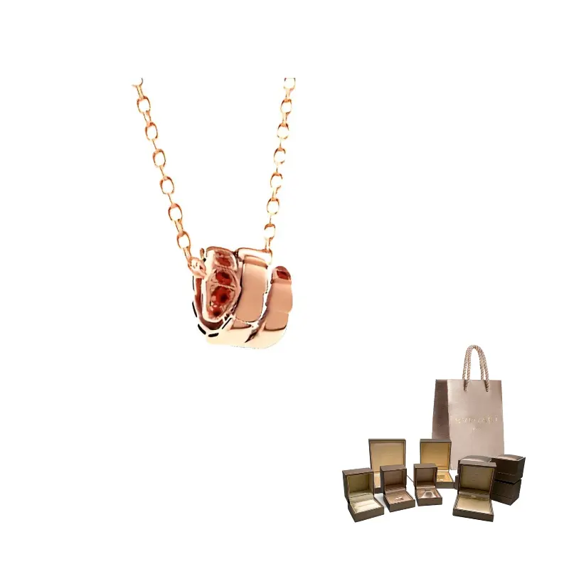 

Серпенти серия 18-каратное розовое золото ожерелье унисекс BVLGARI, розовое золото