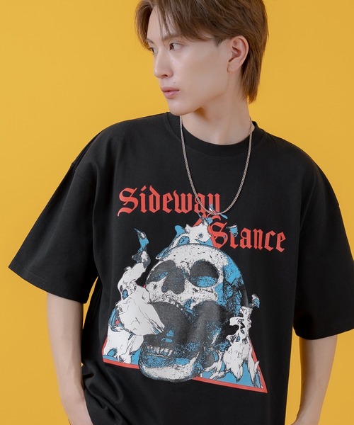 

Футболка с короткими рукавами и графическим принтом Sideway Stance, черная